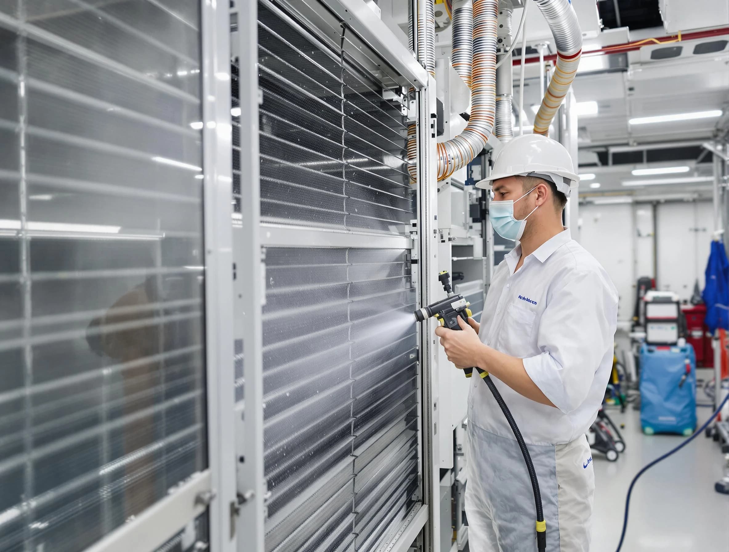 Professional AC coil cleaning by Lake View Air Duct Cleaning in Lake View