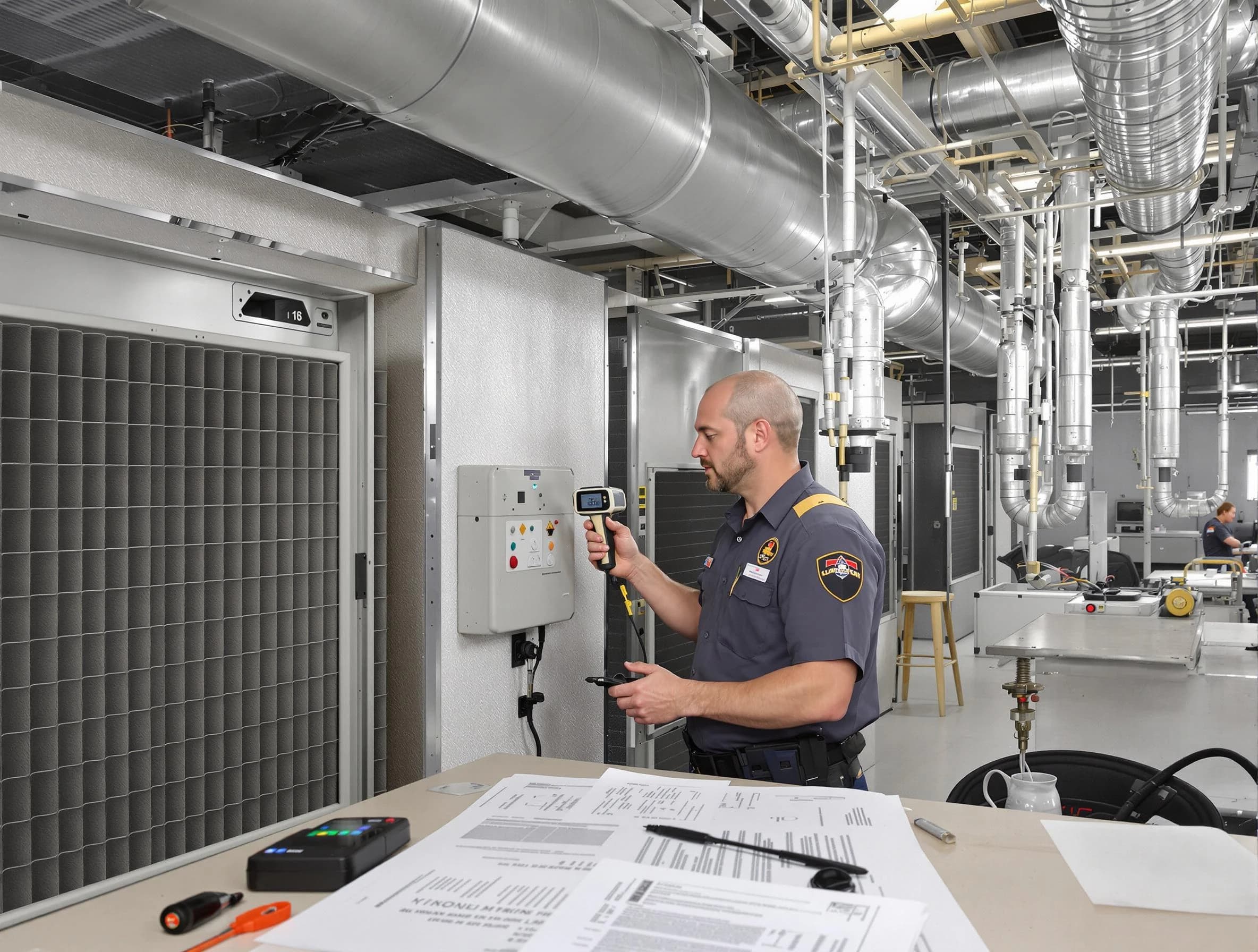 Professional filter system inspection by Lake View Air Duct Cleaning in Lake View