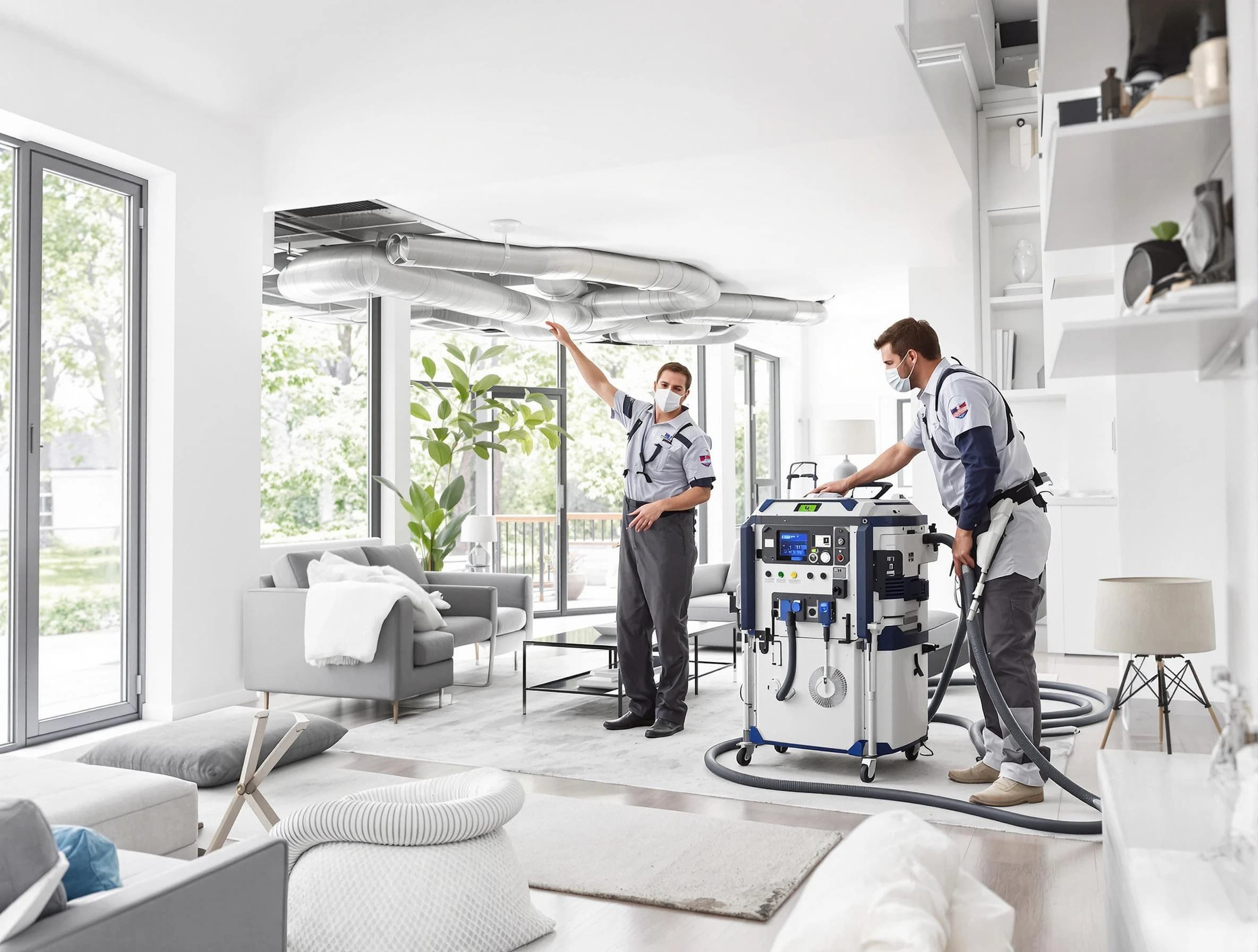 Lake View Air Duct Cleaning professional conducting pure air duct cleaning with state-of-the-art equipment in Lake View