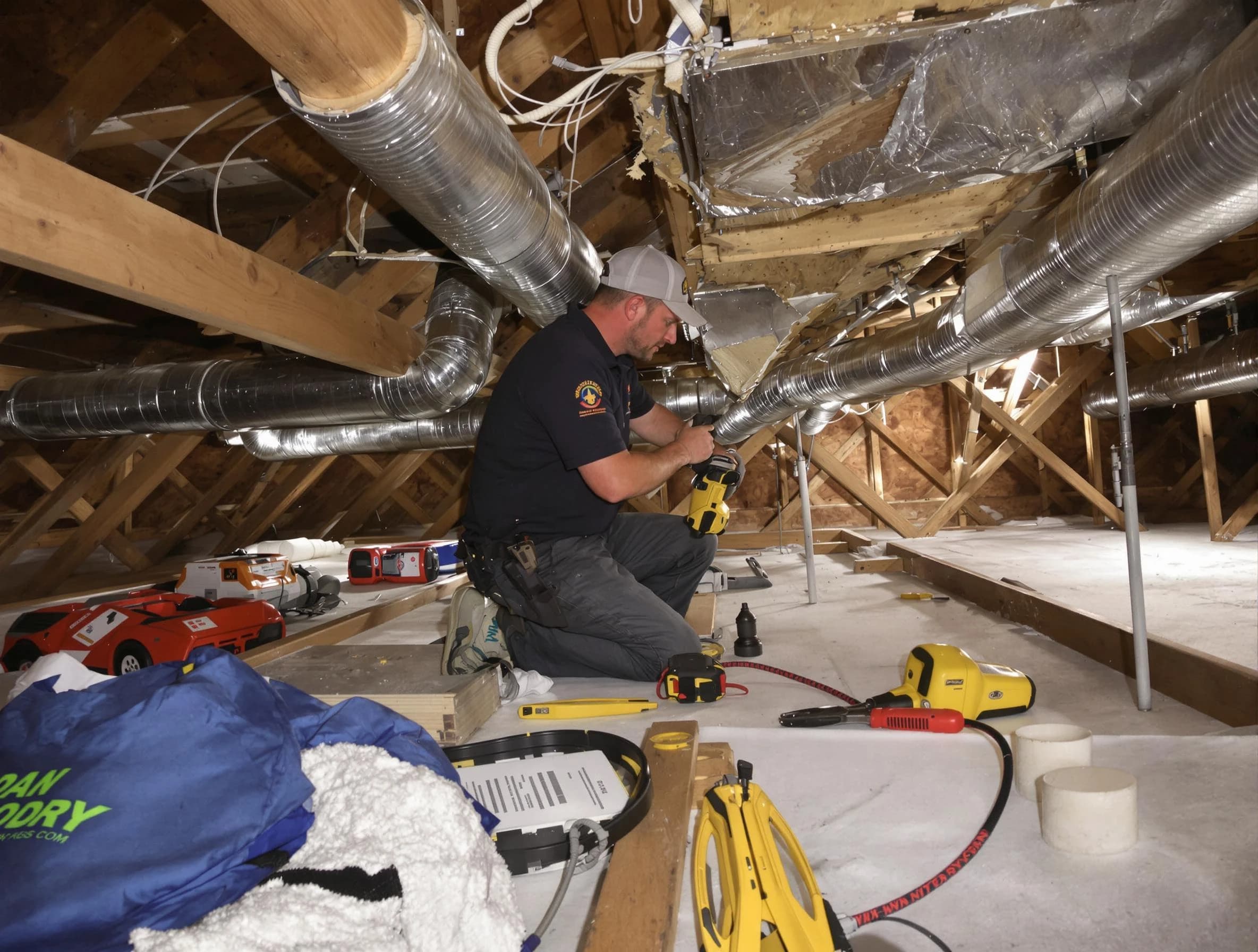 Professional air duct repair by Lake View Air Duct Cleaning in Lake View