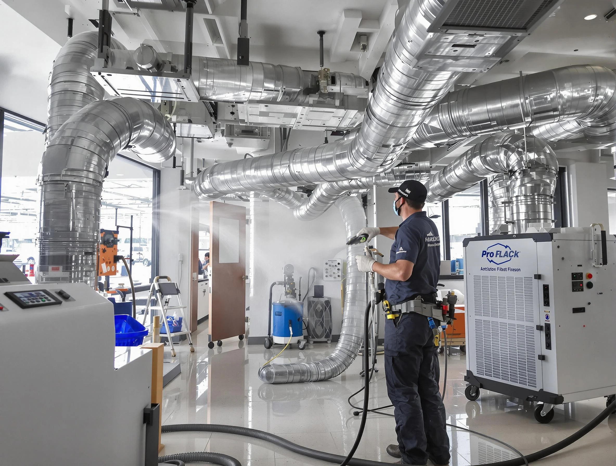 Negative Pressure Air Duct Cleaning in Lake View