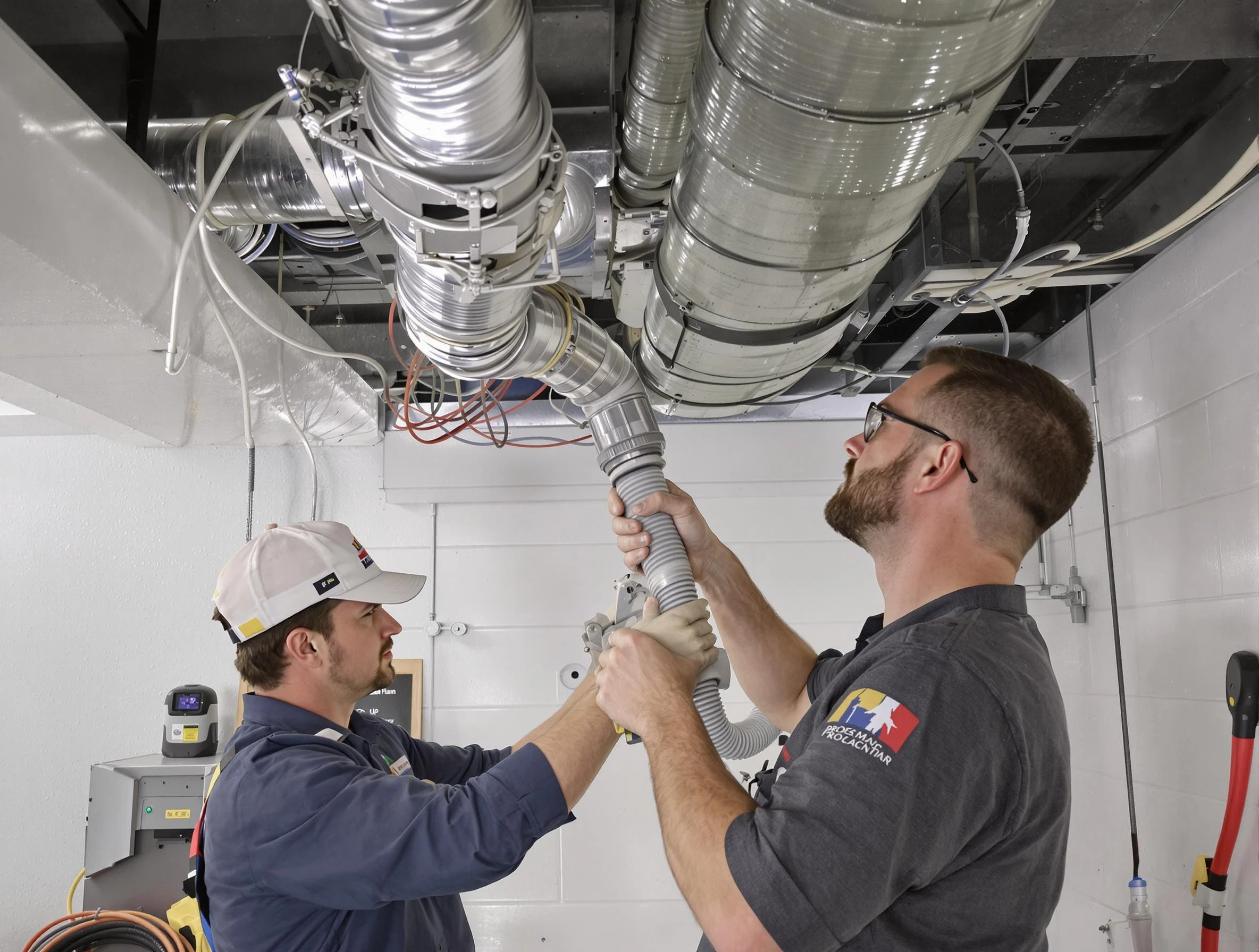 Lake View Air Duct Cleaning technician performing thorough AC duct cleaning in Lake View