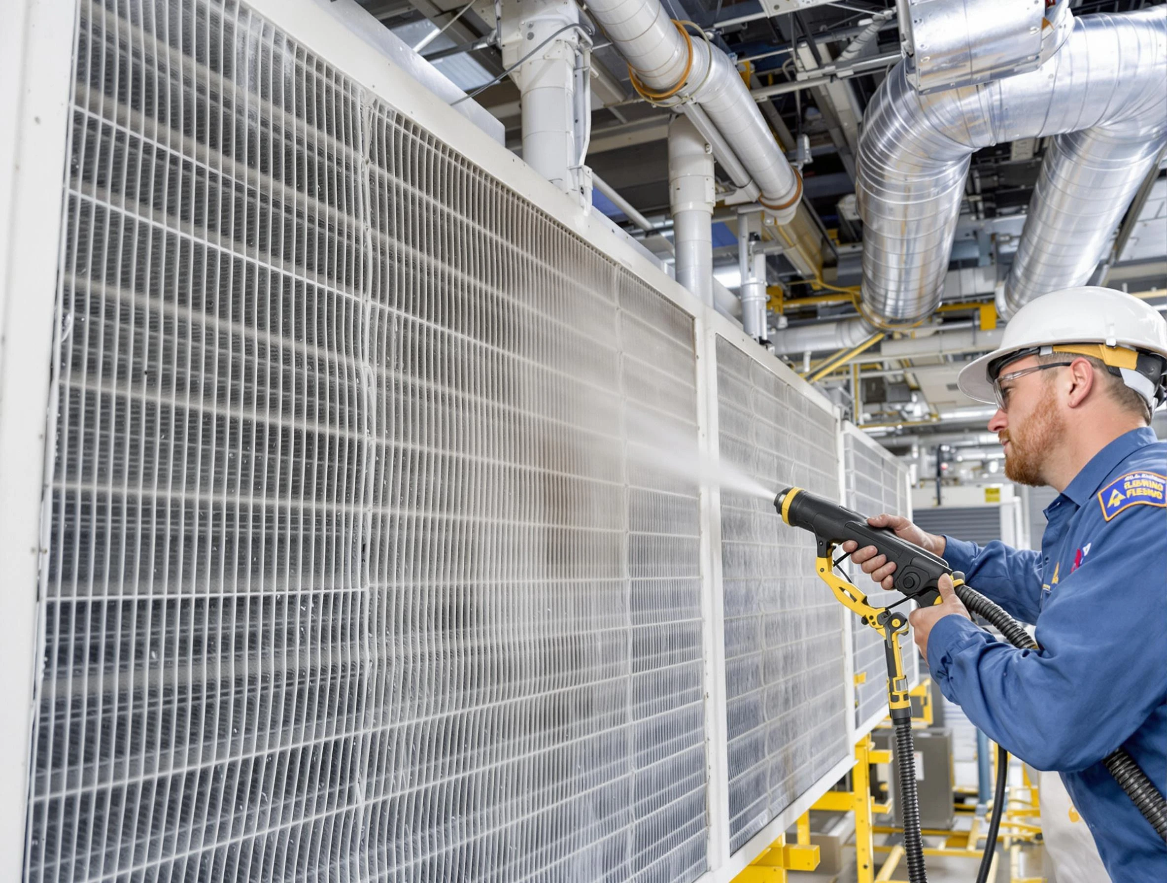 Professional commercial coil cleaning by Lake View Air Duct Cleaning in Lake View