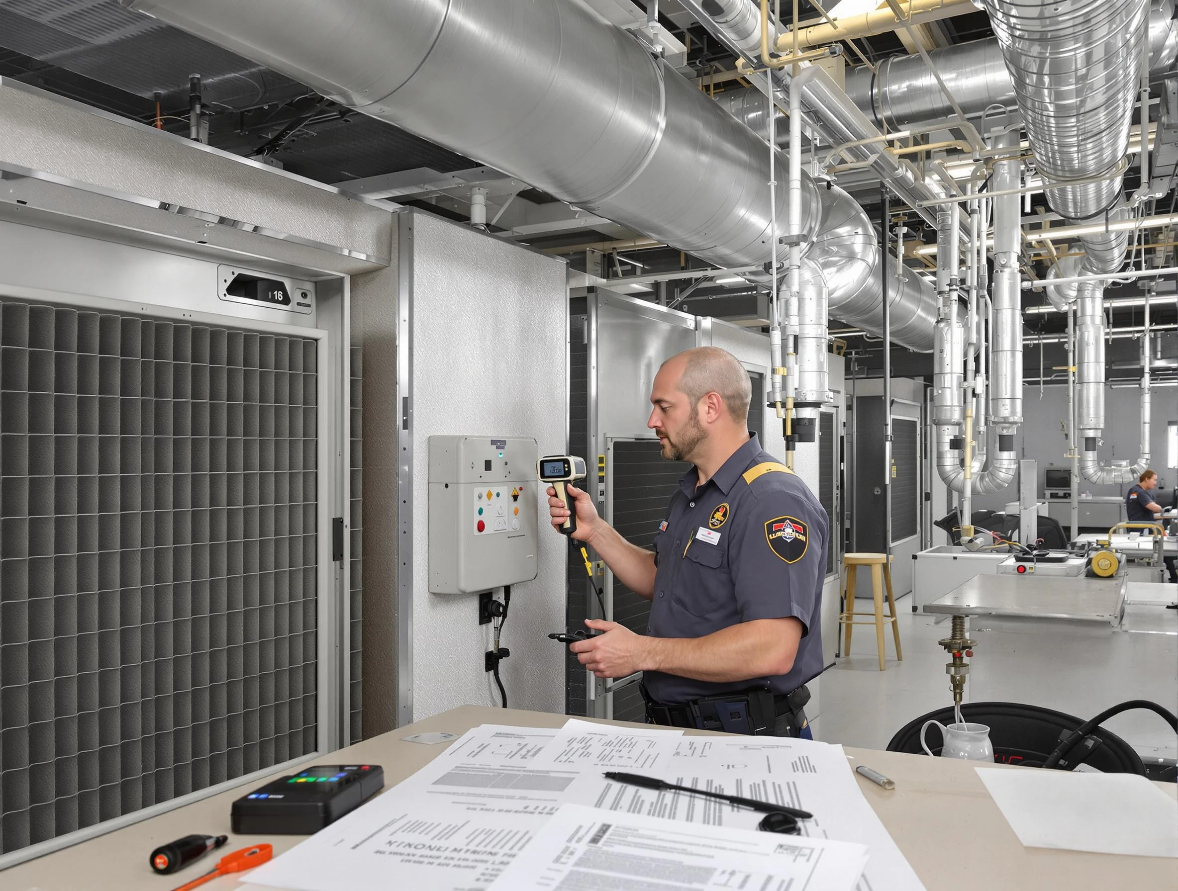 Professional filter system inspection by Lake View Air Duct Cleaning in Lake View