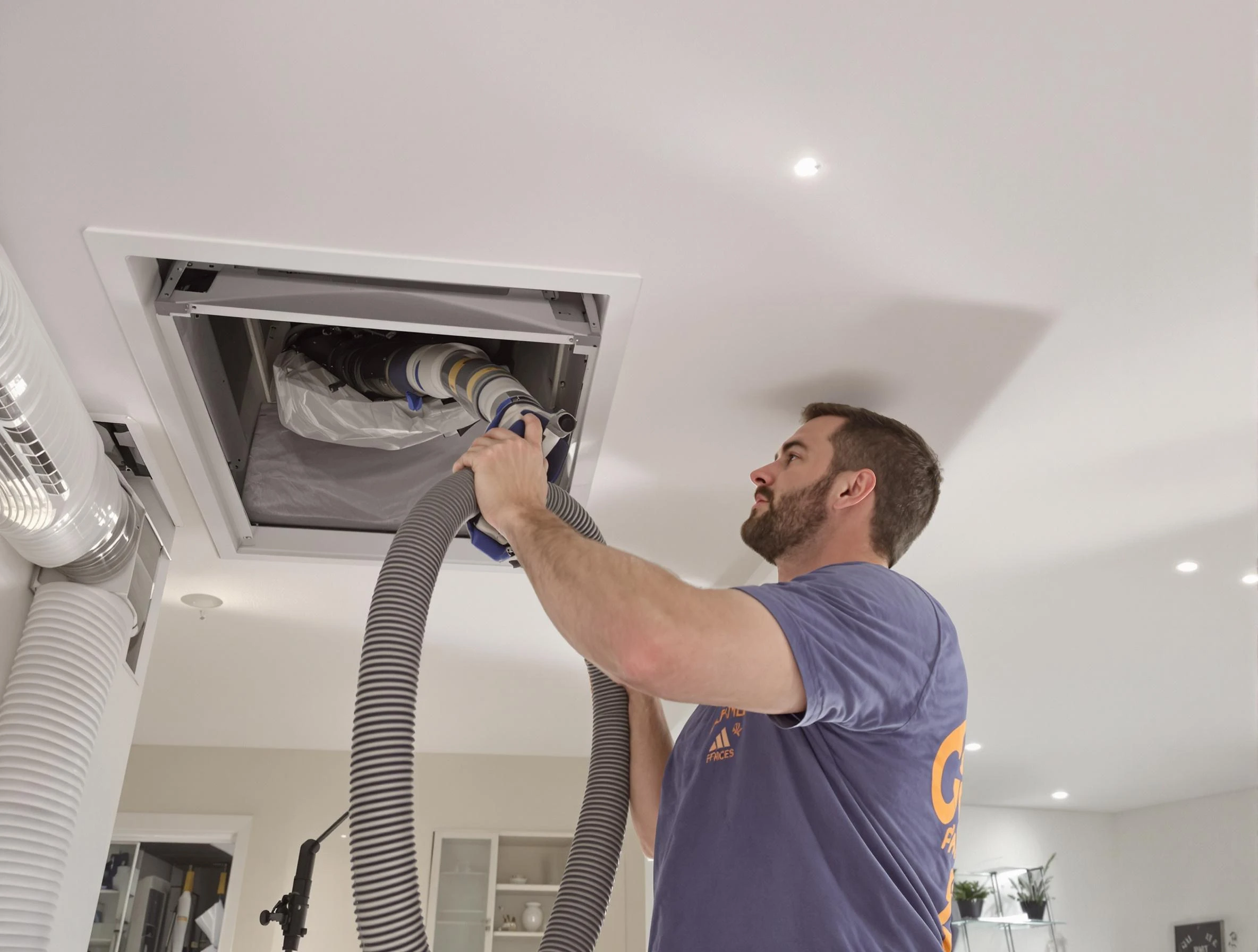 Precision indoor duct cleaning by Lake View Air Duct Cleaning in Lake View