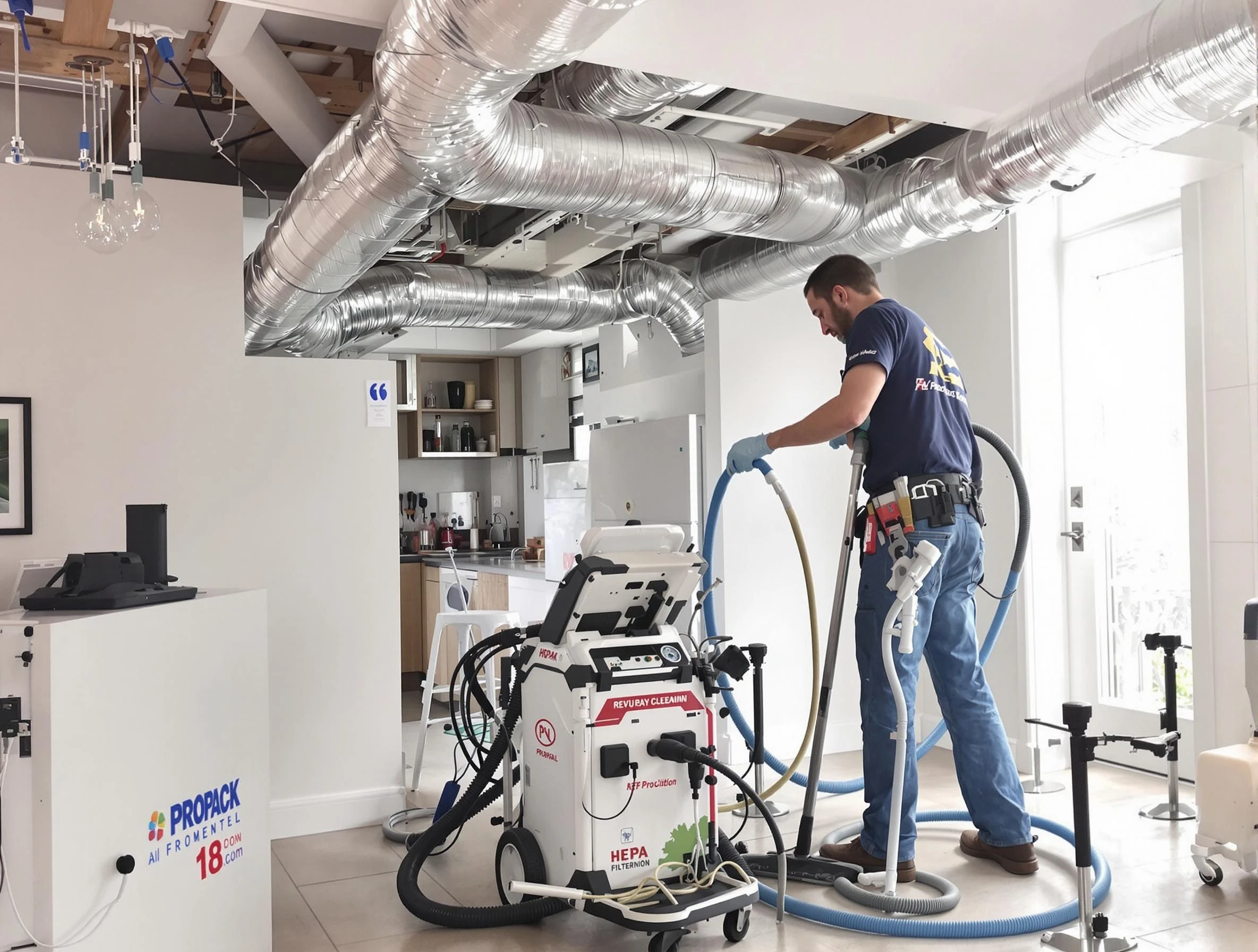 Lake View Air Duct Cleaning technician performing advanced pure duct cleaning with specialized equipment in Lake View